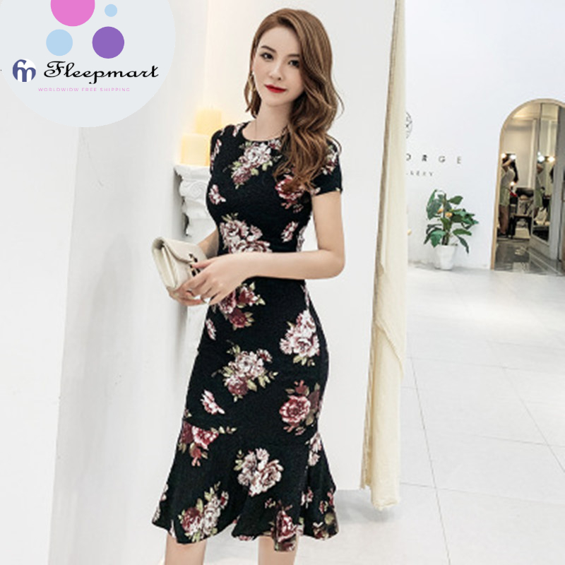 Fleepmart Autumn Sexy Party Bodycon Mermaid Dresses Office Vestidos ...