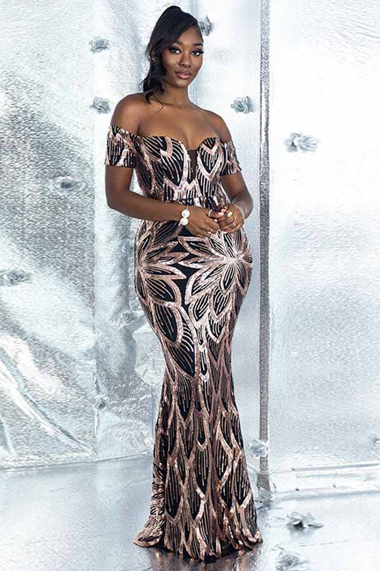 Fleepmart Large Evening Dresses African Sequin Long Robes 2021 Autumn ...
