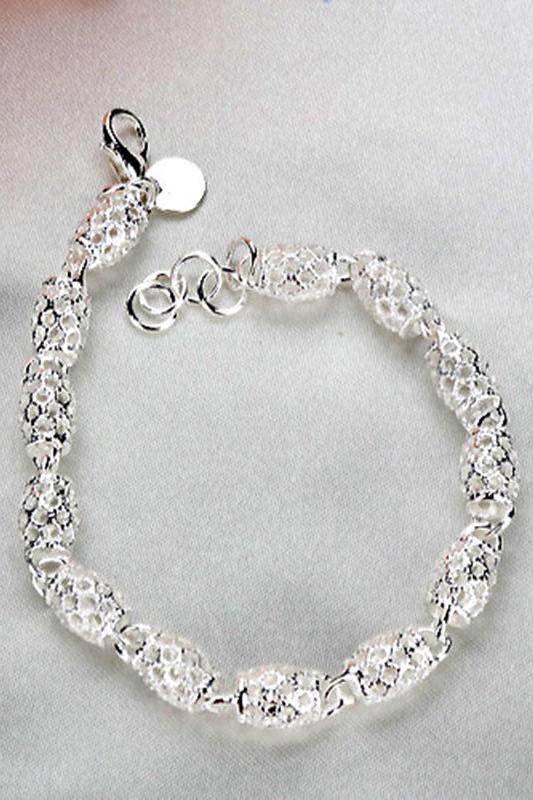 fleepmart 925 Sterling Silver Creative Fashion Bracelet for Women Wedding Couple Simple Geometric Paert Jewelry Prevent Allergy fleepmart 925 Sterling Silver Creative Fashion Bracelet for Women Wedding Couple Simple Geometric Paert Jewelry Prevent Allergy