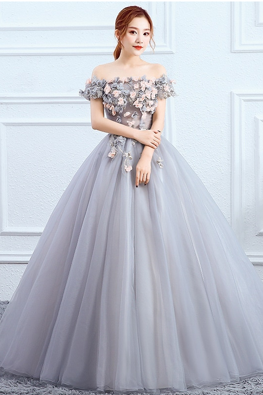 Fleepmart Quinceanera Dress Prom Dress Elegant Off The Shoulder Ball ...