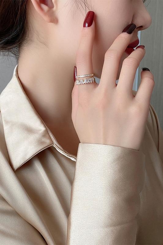 Gold Double Opening Ring Gold Double Opening Ring