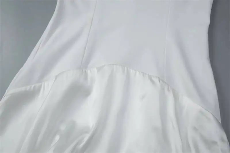 Fleepmart White Halter Backless Sexy Maxi Dress Women Elegant Square Collar Sleeveless Bodycon Club Party Long Dresses Female