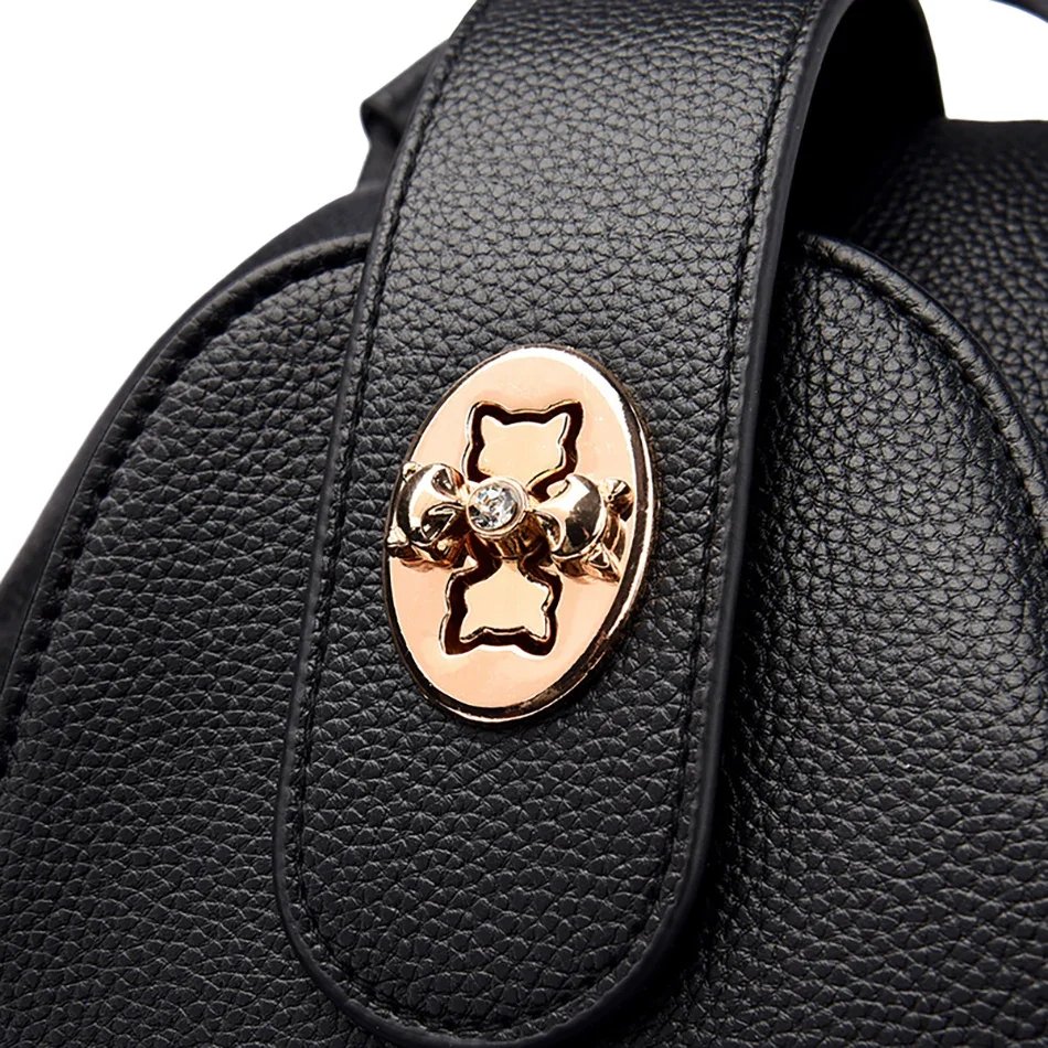 Fleepmart New Fashionable Women's Backpack High Quality Soft Leather Women Shoulder Bag Famous Luxury Brand Female Handbag Sac A Main