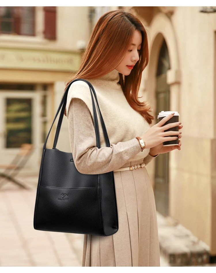 Fleepmart Luxury Designer Crossbody Bag For Women 2026 Brand 3 Layers Handbag Purse Female Genuine High Quality Leather Shoulder Totes Sac