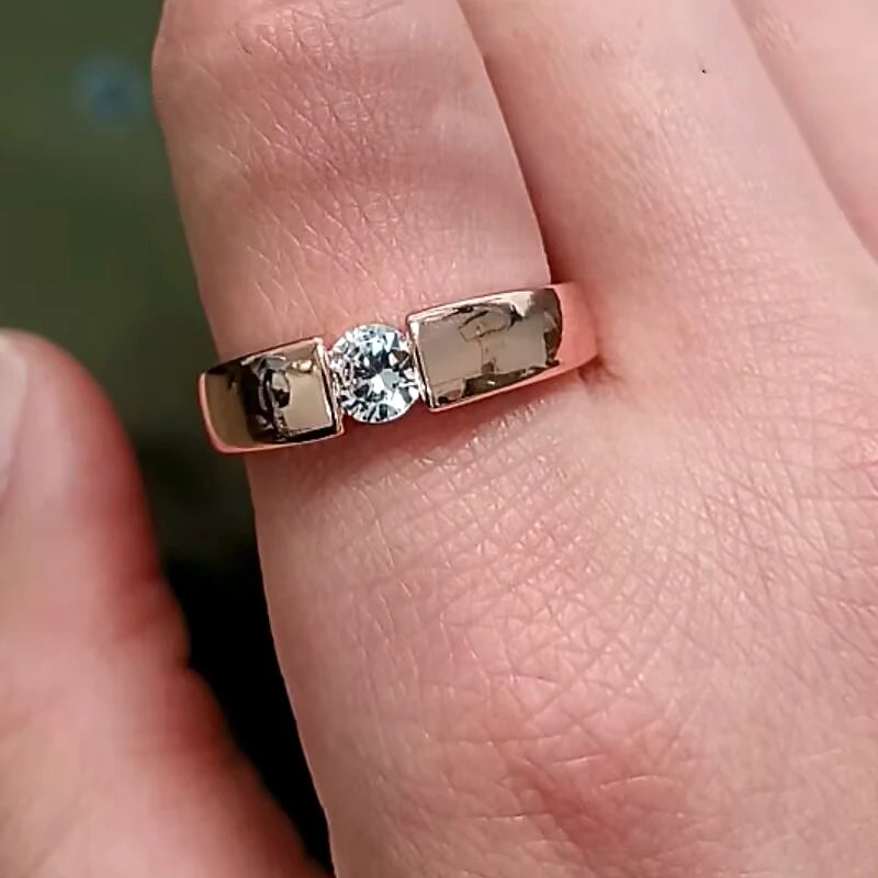 C Rose Gold size 8