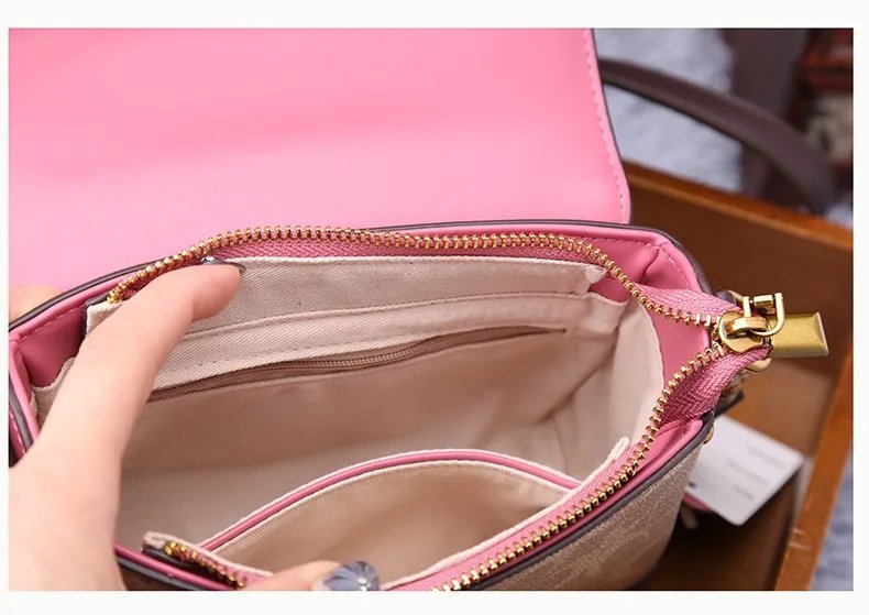 Fleepmart New minimalist and fashionable small handbag, contrasting color women's bag, high-end carriage crossbody bag, portable box bag