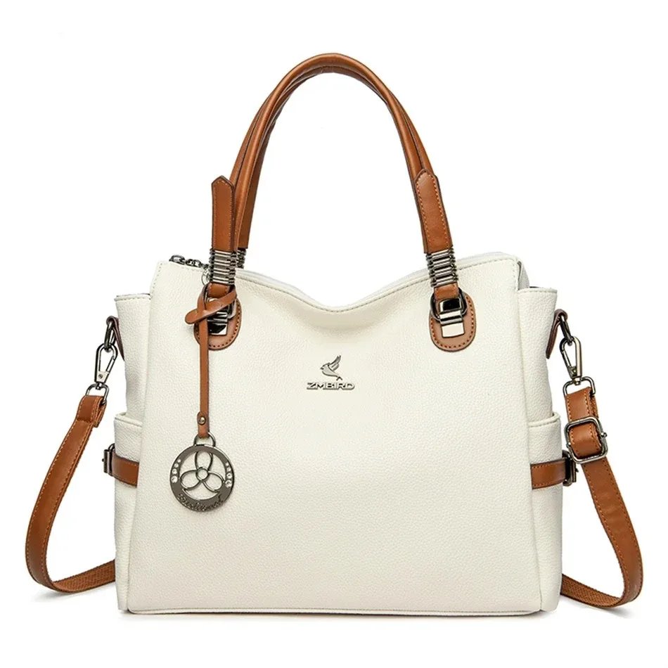 Luxury Soft Leather Tote Bag for Women - Image 5