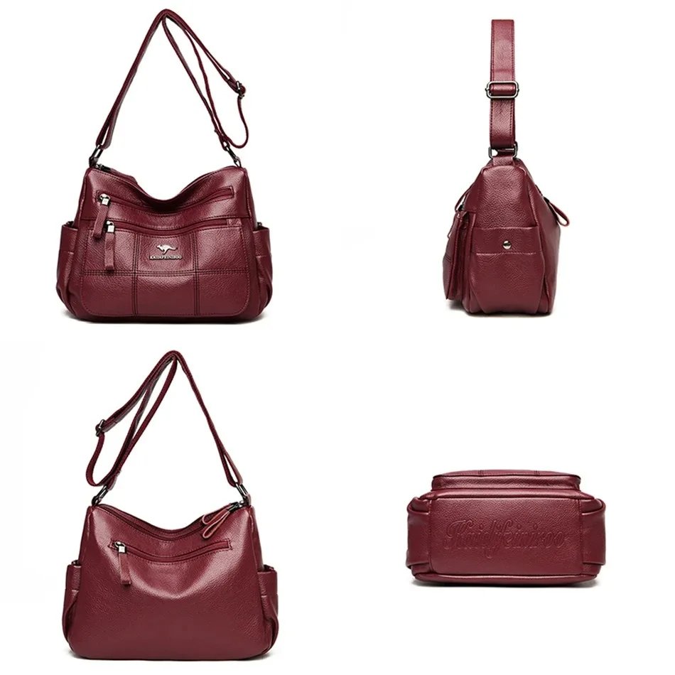 Fleepmart Soft Leather Luxury Handbags Women Bags Designer 3 Layers Shoulder Crossbody Sac Ladies Large Capacity Shopping Messenger Tote Fleepmart Soft Leather Luxury Handbags Women Bags Designer 3 Layers Shoulder Crossbody Sac Ladies Large Capacity Shopping Messenger Tote