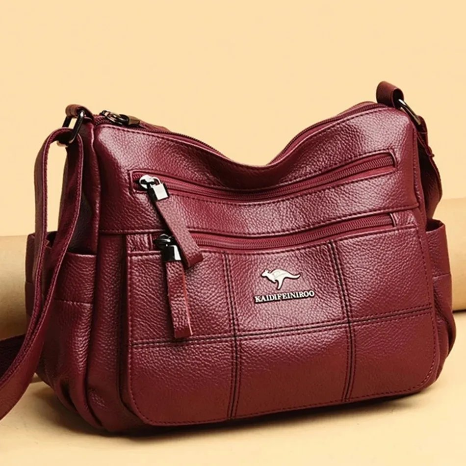 Fleepmart Soft Leather Luxury Handbags Women Bags Designer 3 Layers Shoulder Crossbody Sac Ladies Large Capacity Shopping Messenger Tote Fleepmart Soft Leather Luxury Handbags Women Bags Designer 3 Layers Shoulder Crossbody Sac Ladies Large Capacity Shopping Messenger Tote
