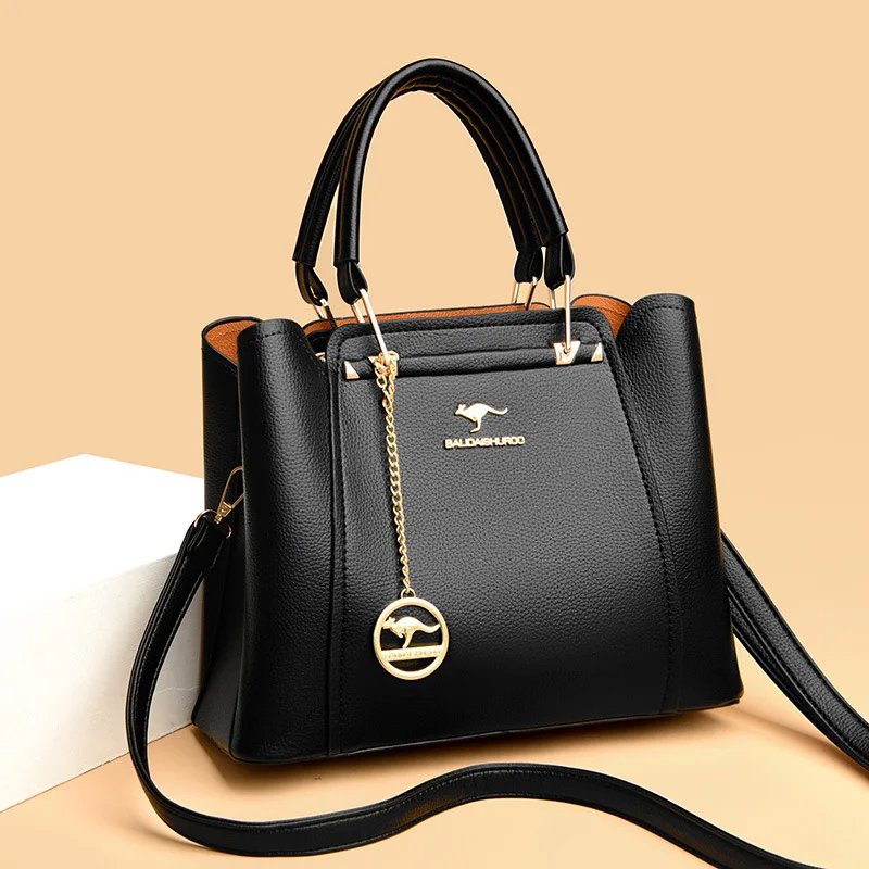 Fleepmart Soft Leather Luxury Handbags Women Bags Designer 3 Layers Shoulder Crossbody Sac Ladies Large Capacity Shopping Messenger Tote Fleepmart Soft Leather Luxury Handbags Women Bags Designer 3 Layers Shoulder Crossbody Sac Ladies Large Capacity Shopping Messenger Tote