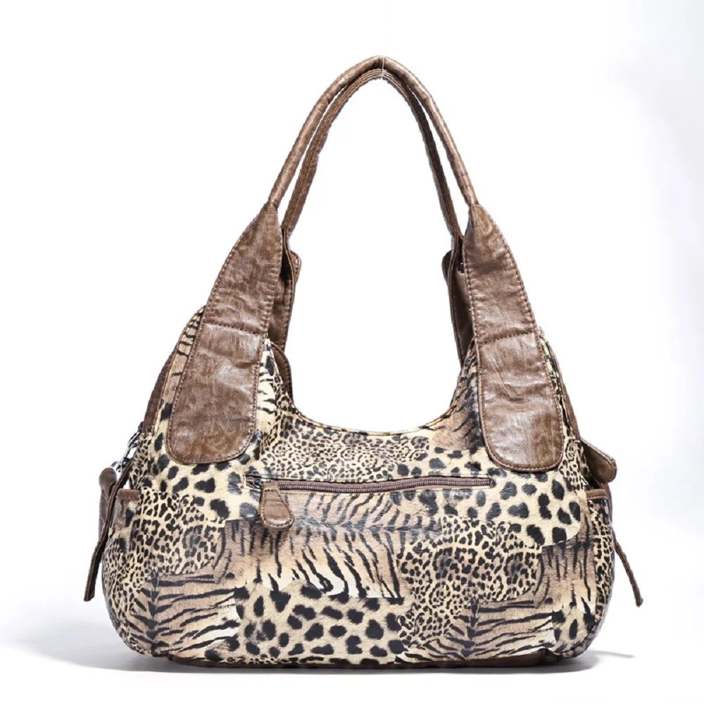 Fleepmart Angel kiss Women Handbags Leopard Bag Top-handle Handbag Fashion Satchel Dumpling Pack Shoulder Bag Tote Bag Hobos Large Purse