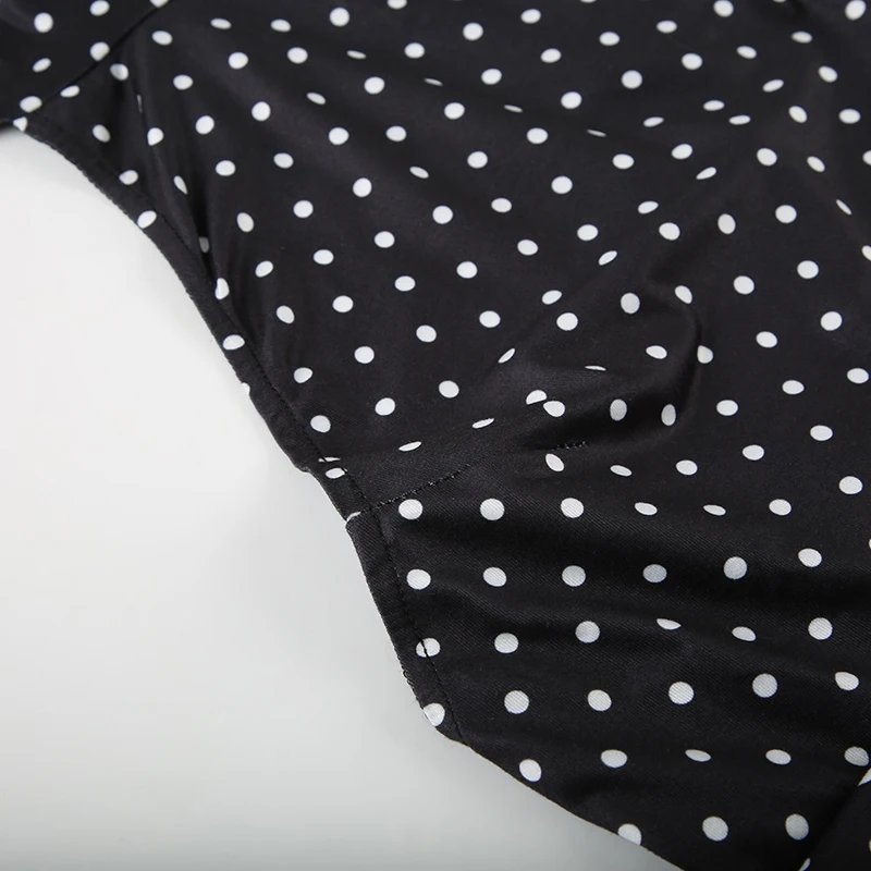 Fleepmart Sexy Polka Dot Print Halter Dress For Women Elegant Party Slim Backless Sleeveless Mini Dress Summer Vacation Outfits