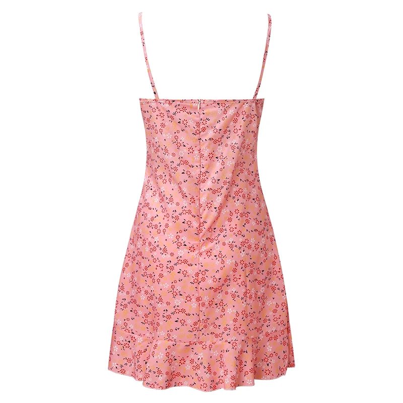 Women's Floral Camisole Dress – Lightweight Summer Casual Sleeveless Sundress