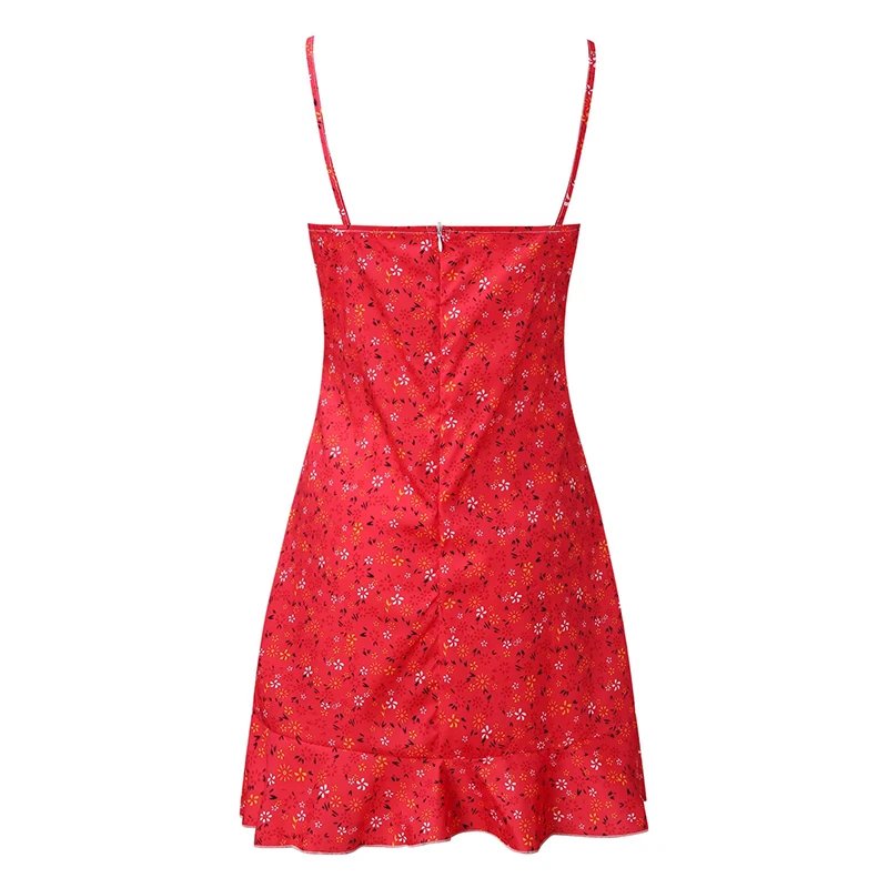 Women's Floral Camisole Dress – Lightweight Summer Casual Sleeveless Sundress
