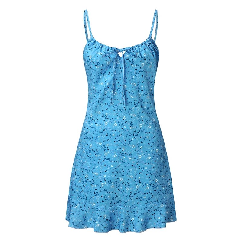 Women's Floral Camisole Dress – Lightweight Summer Casual Sleeveless Sundress