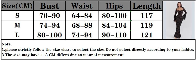 Fleepmart Lace Print Long Flare Sleeve Sexy Maxi Dress For Women Fashion Square Collar Backless Bodycon Club Party Sexy Dress Fleepmart Lace Print Long Flare Sleeve Sexy Maxi Dress For Women Fashion Square Collar Backless Bodycon Club Party Sexy Dress