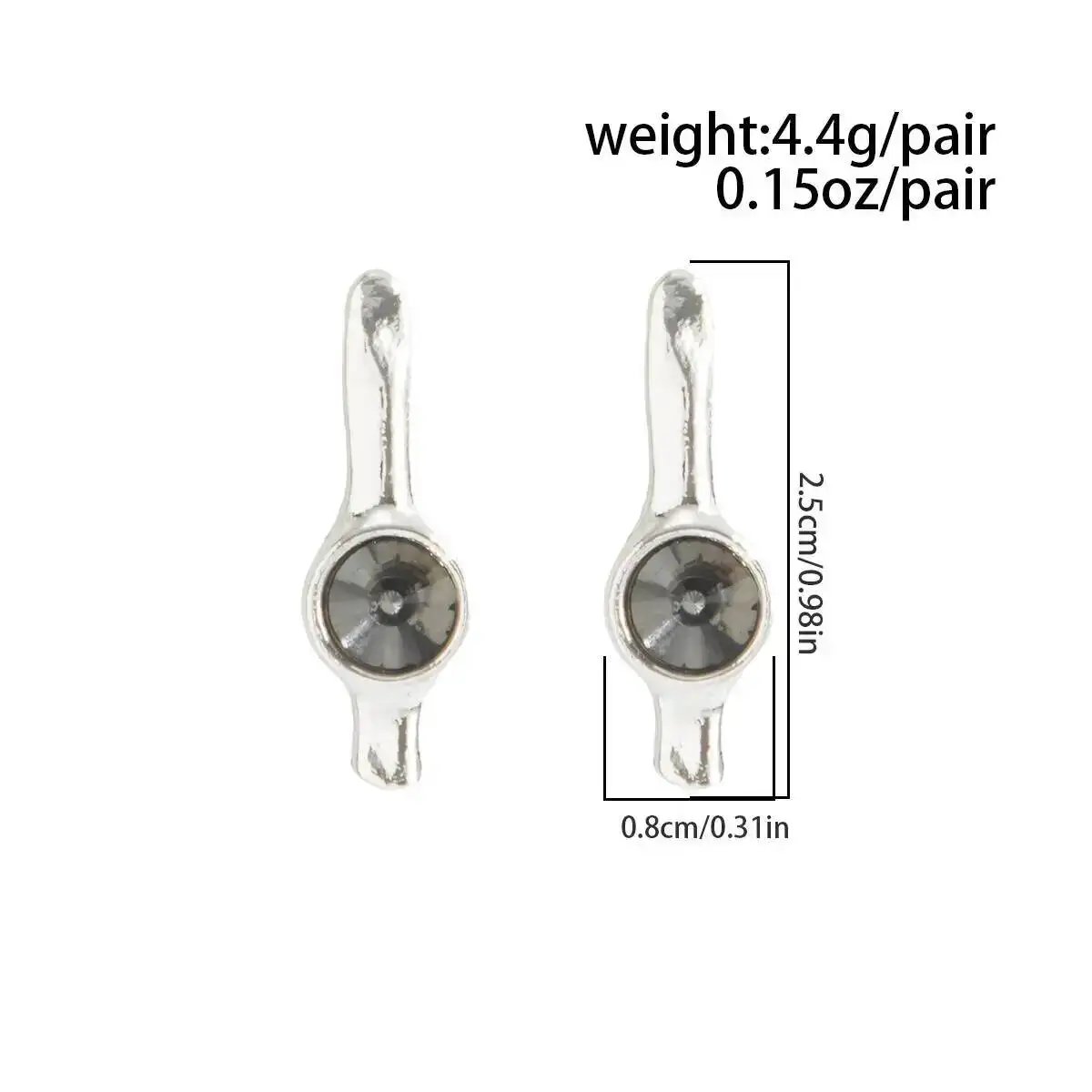 Fleepmart Creative Irregular Rhinestones Stud Earrings for Women unique Geometric Piercing Earrings 2026 New Jewelry Accessories