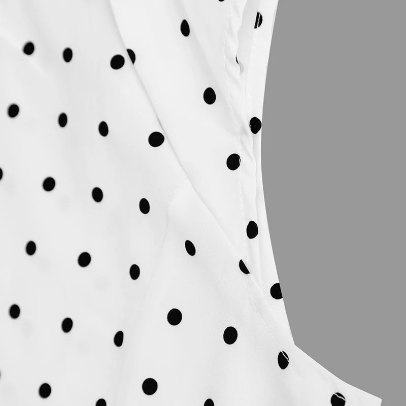 Fleepmart Women New Long Dresses Summer Elegant Upgraded Version Casual Polka Dots Party Dress Graceful Holiday Casual Slim Female Dresses