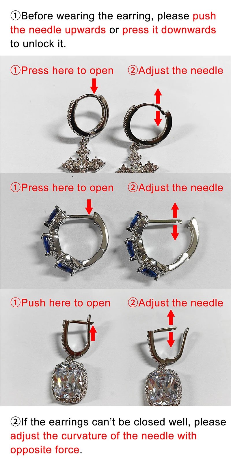 Cubic Zirconia Hoop Earrings for Women | Sparkling Party Jewelry Cubic Zirconia Hoop Earrings for Women | Sparkling Party Jewelry