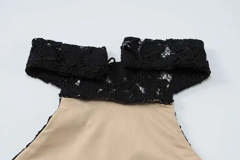 Fleepmart Lace Halter Backless Sexy Maxi Dress For Women Black Off-shoulder Strapless Sleeveless Bodycon Club Party Long Dress Fleepmart Lace Halter Backless Sexy Maxi Dress For Women Black Off-shoulder Strapless Sleeveless Bodycon Club Party Long Dress