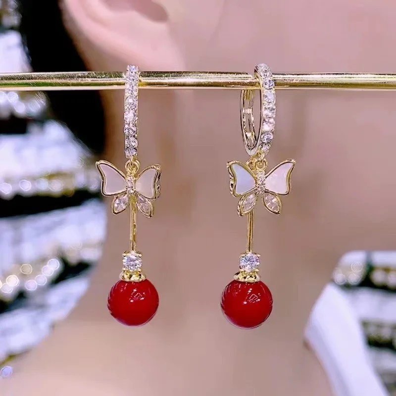 Fleepmart Elegant Purple Glass Butterfly Long Tassel Earrings for Women Delicate Rhinestone Crystal Insect Earrings Luxury Party Jewelry Fleepmart Elegant Purple Glass Butterfly Long Tassel Earrings for Women Delicate Rhinestone Crystal Insect Earrings Luxury Party Jewelry