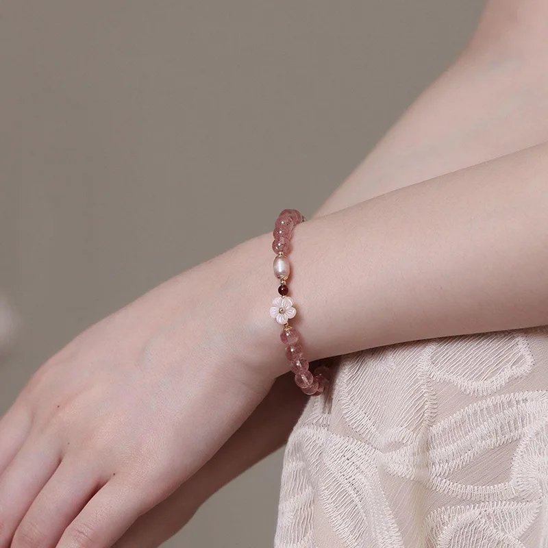 Fleepmart Light Luxury Purple Glass Crystal Beaded Bracelets for Women Chic Butterfly Tassel Pendant Bracelets Trendy Sweet Party Jewelry Fleepmart Light Luxury Purple Glass Crystal Beaded Bracelets for Women Chic Butterfly Tassel Pendant Bracelets Trendy Sweet Party Jewelry