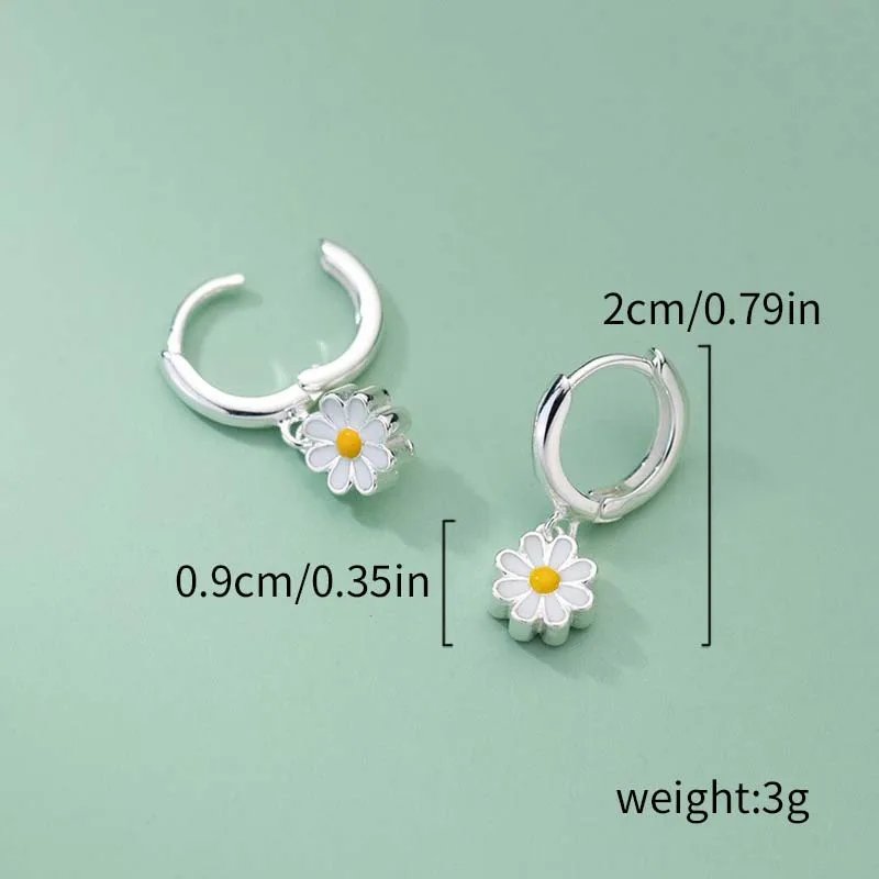 Fleepmart Exquisite Small Daisy Flower Drop Earring for Women Fashion Charm Minimalist Sunflower Earrings Summer Jewelry Gifts Fleepmart Exquisite Small Daisy Flower Drop Earring for Women Fashion Charm Minimalist Sunflower Earrings Summer Jewelry Gifts